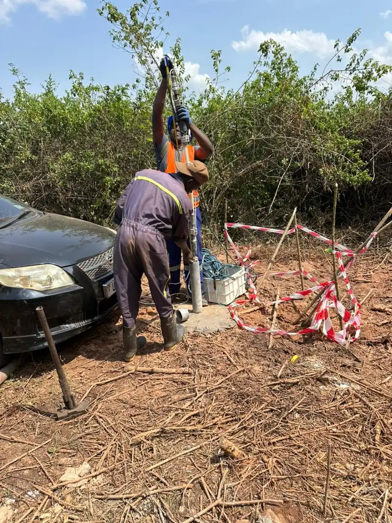Downhole and crosshole seismic survey for an industrial plant foundation in Luweero, Uganda