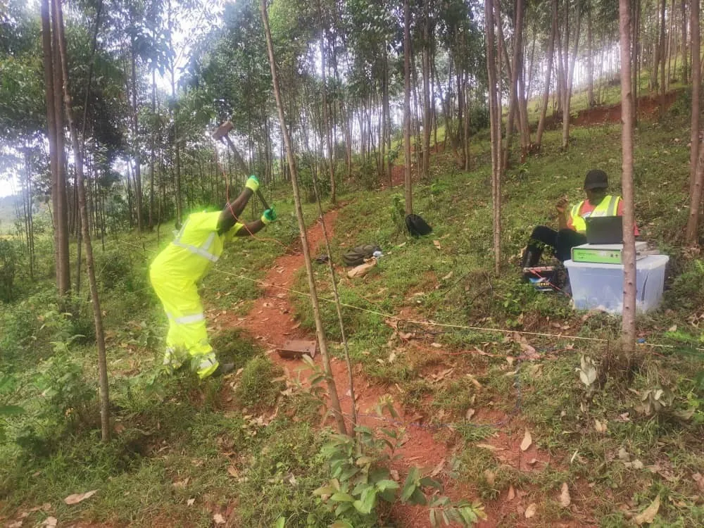 Dam foundation investigation in Rwanda